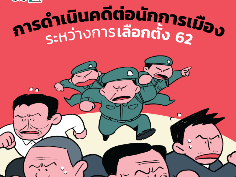 เลือกตั้ง 62: การดำเนินคดีต่อนักการเมืองระหว่างการเลือกตั้ง 2562