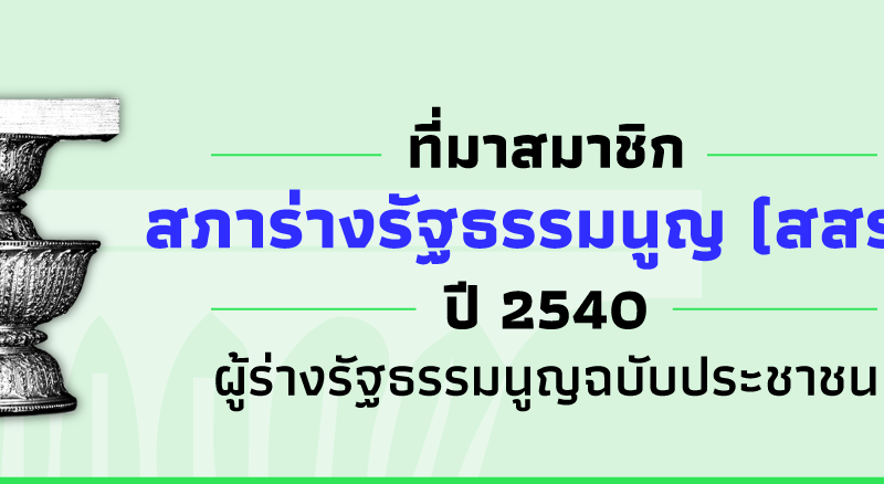 “สสร. 40” จุดเริ่มต้นรัฐธรรมนูญฉบับประชาชน