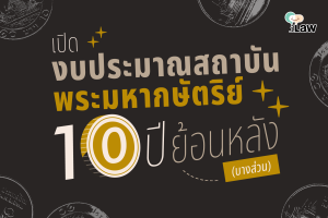 เปิดงบประมาณสถาบันพระมหากษัตริย์ 10 ปีย้อนหลัง (บางส่วน)