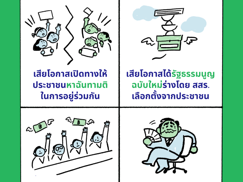 ประชาชนเสียอะไรบ้าง จากการที่รัฐสภาคว่ำ #แก้รัฐธรรมนูญ