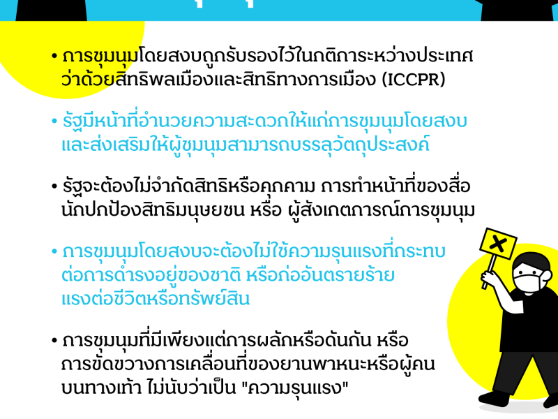 เปิด “หลักสากล” ว่าด้วยการชุมนุมสาธารณะ