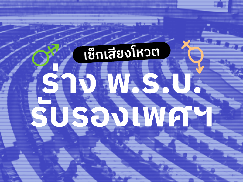 เช็กเสียงโหวตร่างพ.ร.บ.รับรองเพศฯ พรรคร่วมรัฐบาลเสียงไม่แตกเทโหวตคว่ำ